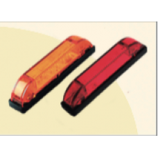 Plafón ámbar  lateral 4 leds con base 